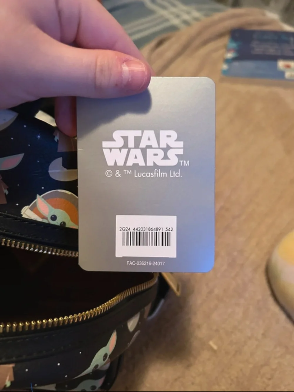 BRAND NEW- Baby Yoda Star Wars Loungefly. NWT